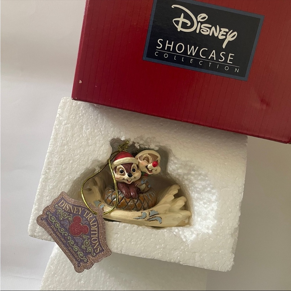 Disney Chip & Dale Disney Traditions Sledding Saucer Statue